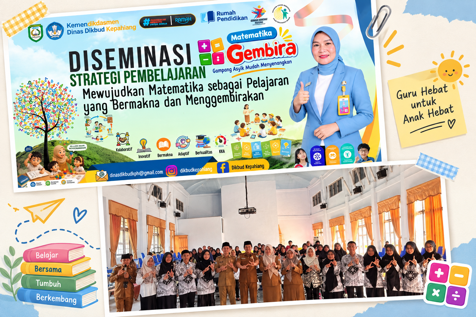 Dinas Dikbud Kepahiang Gelar Diseminasi Matematika Gembira bagi Guru TK/PAUD